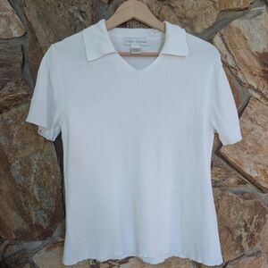 White Short Sleeve Polo Shirt